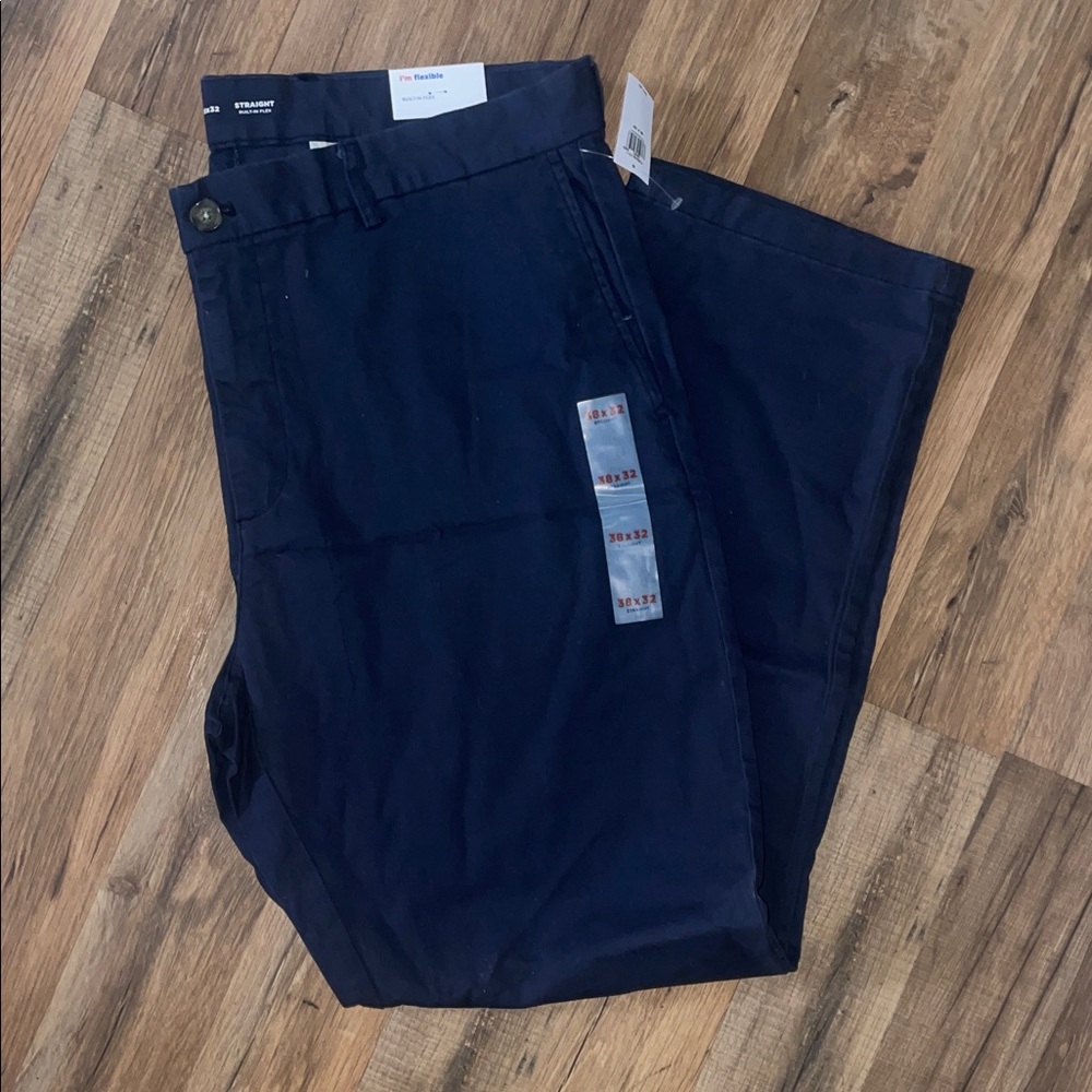 Old Navy Men's Dark Blue Chinos - Straight Leg SIZE 38x32 NWT